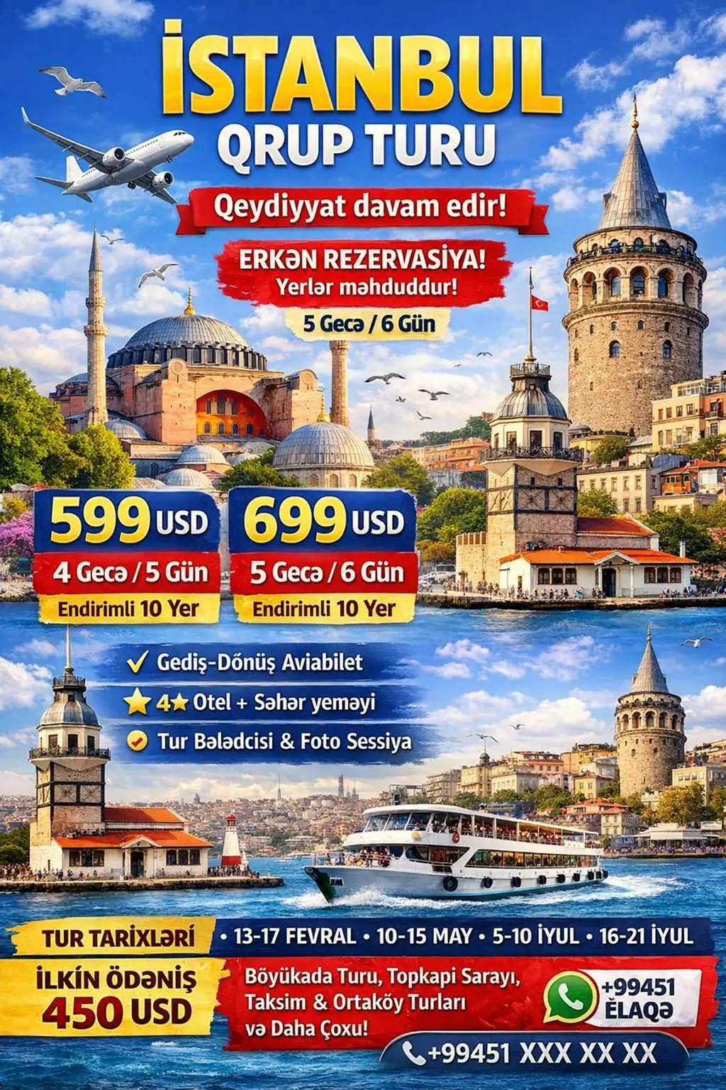 🇹🇷 Türkiyə / İstanbul Qrup Turuna Qeydiyyat!