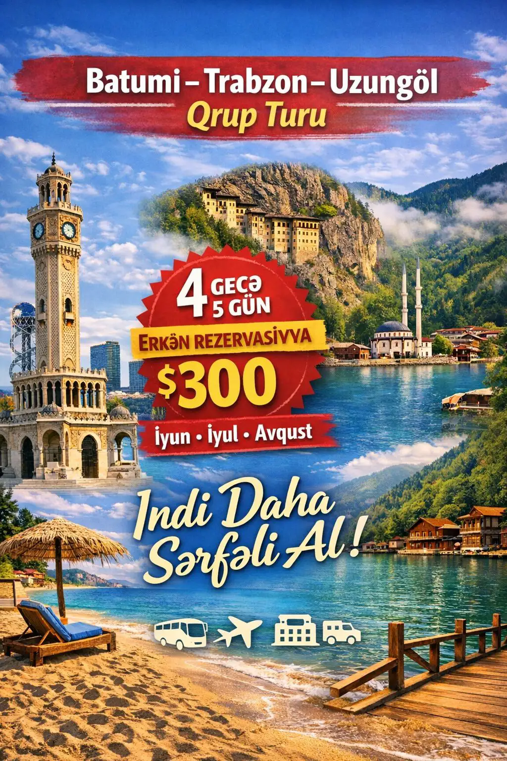 Batumi - Trabzon - Qaradəniz - 🇬🇪 Gürcüstan / 🇹🇷 Türkiyə Qrup Turuna Qeydiyyat! 