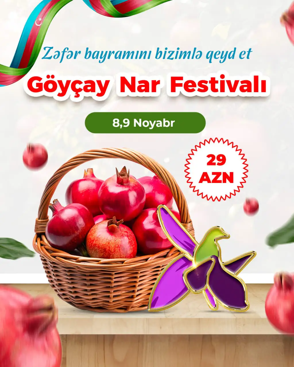 1 Günlük Göyçay Nar Festivalı - Zəfər Bayramı Turu - 29 AZN